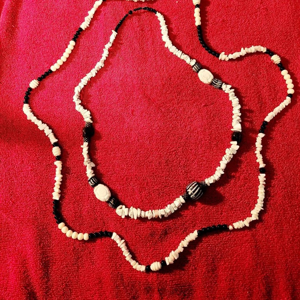 Four Handmade Necklaces, Various Colors